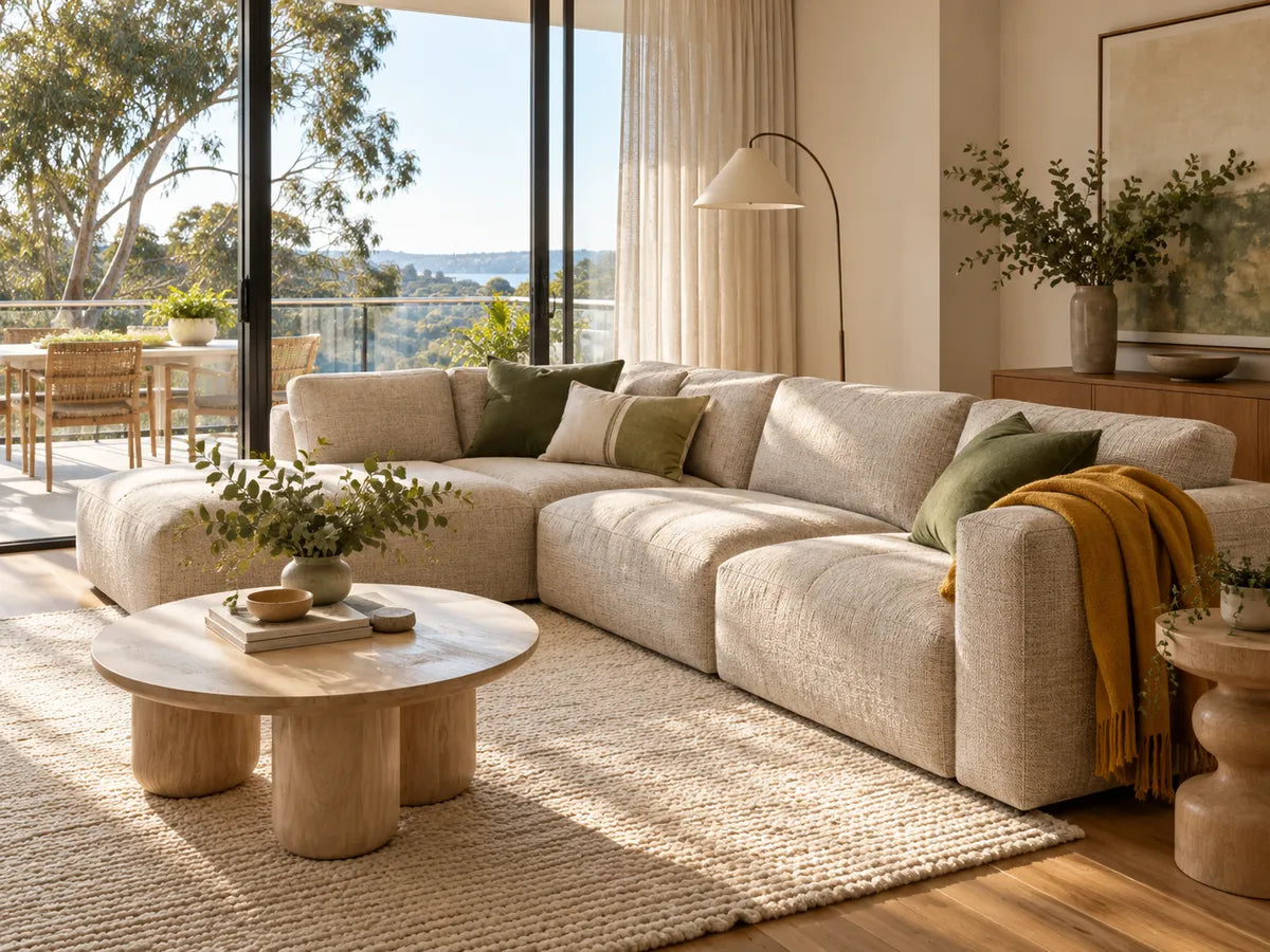 Sectional Sofa Covers styling illustration: bring a large layout together
