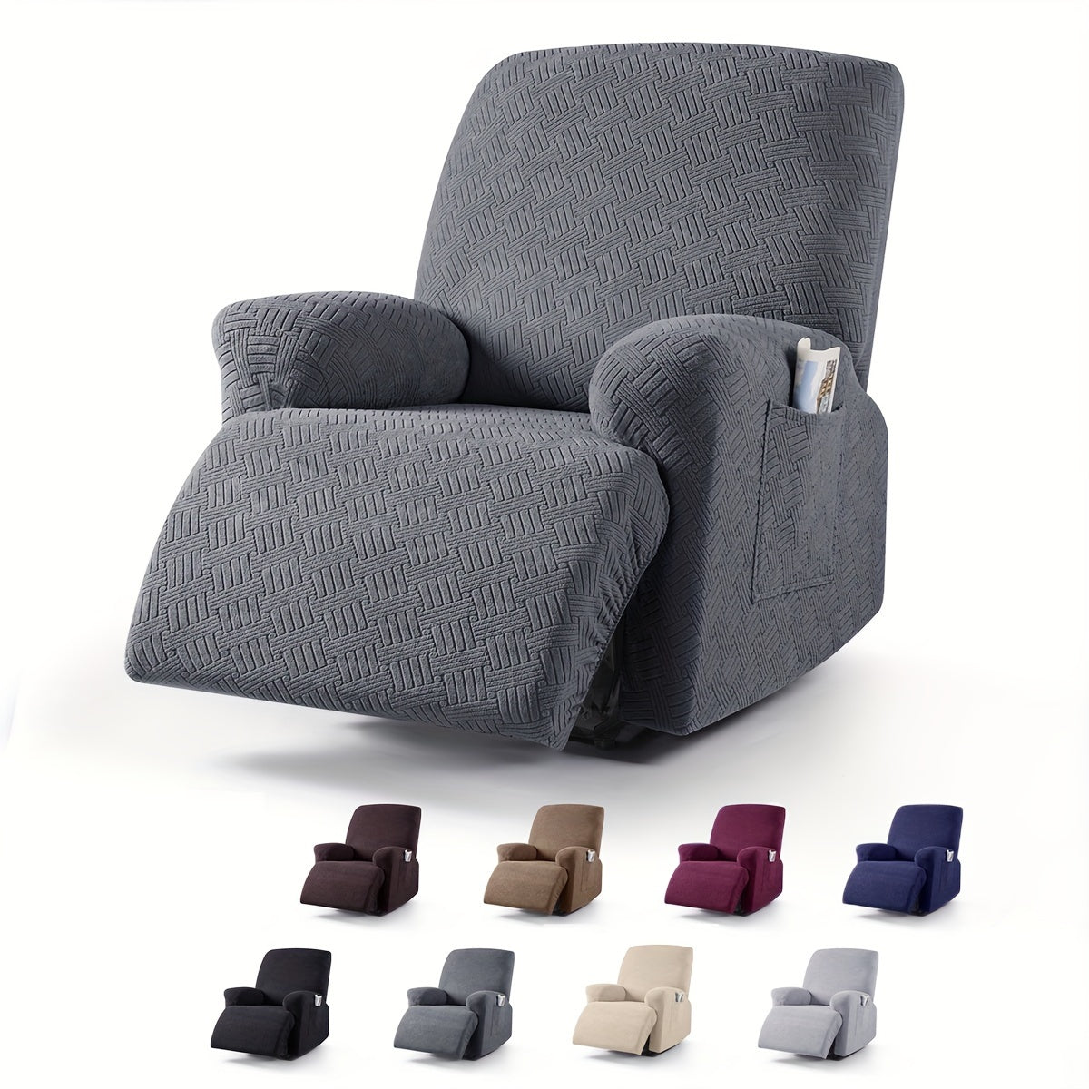 Sofa Decor Greyson Jacquard Recliner Cover styled for sofa cover styling and colour guide in Australian homes