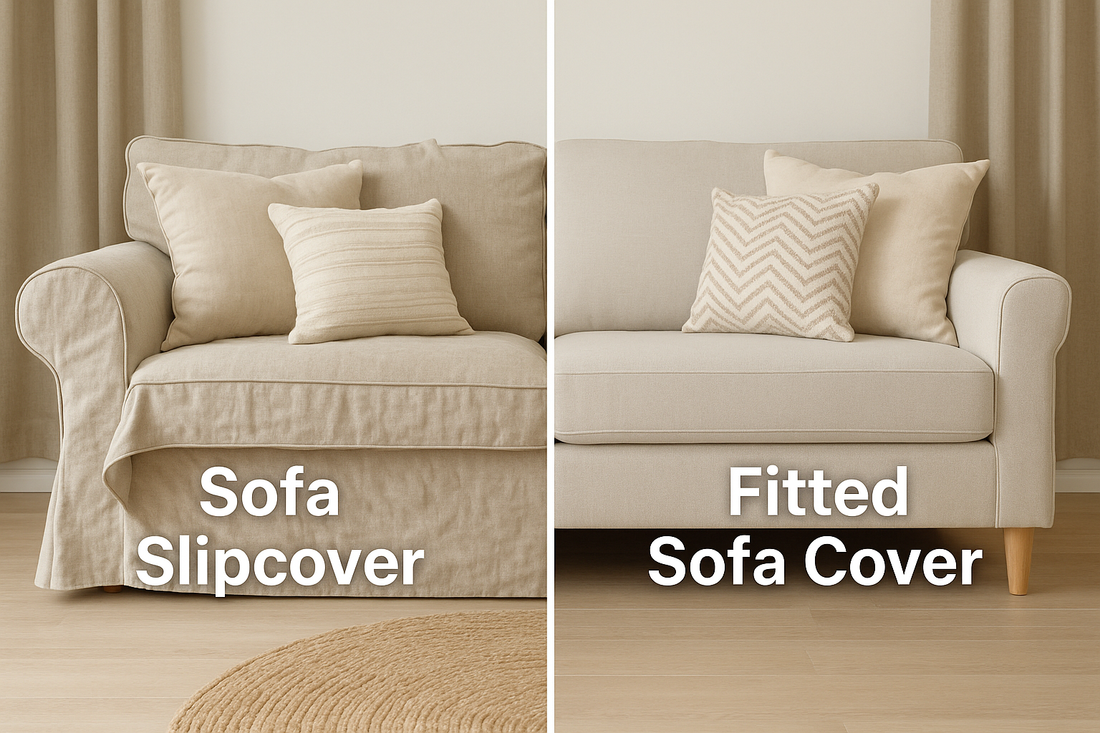 What Is the Difference Between a Sofa Slipcover and a Fitted Sofa Cover?