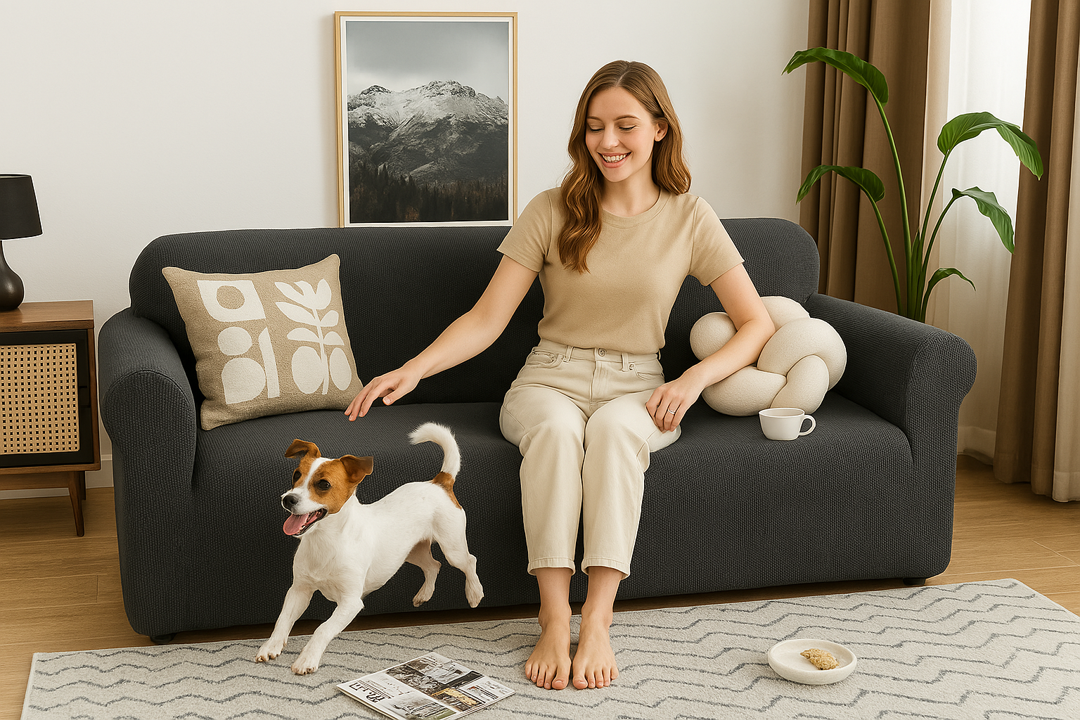 How do I keep my couch free of dog hair?