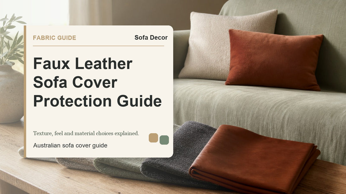 Faux Leather Sofa Cover Protection Guide - Sofa Decor Australia editorial guide image