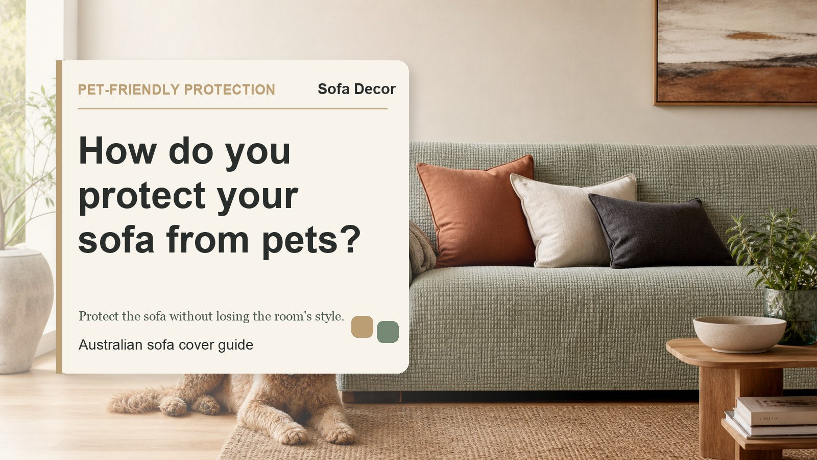 How do you protect your sofa from pets? - Sofa Decor Australia editorial guide image