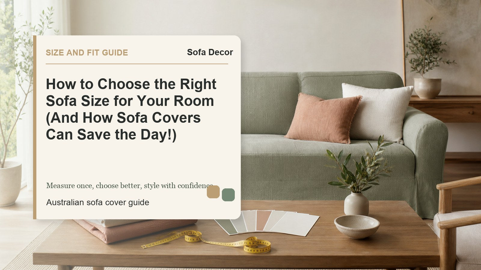 How to Choose the Right Sofa Size for Your Room (And How Sofa Covers Can Save the Day!) - Sofa Decor Australia editorial guide image