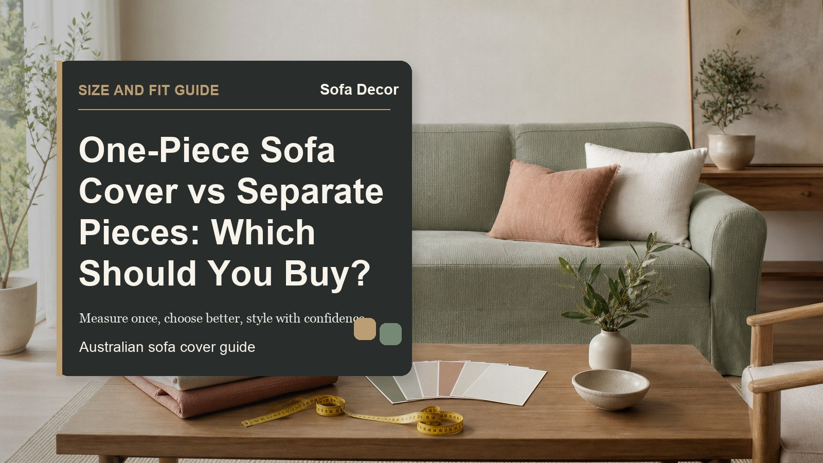 One-Piece Sofa Cover vs Separate Pieces: Which Should You Buy? - Sofa Decor Australia editorial guide image