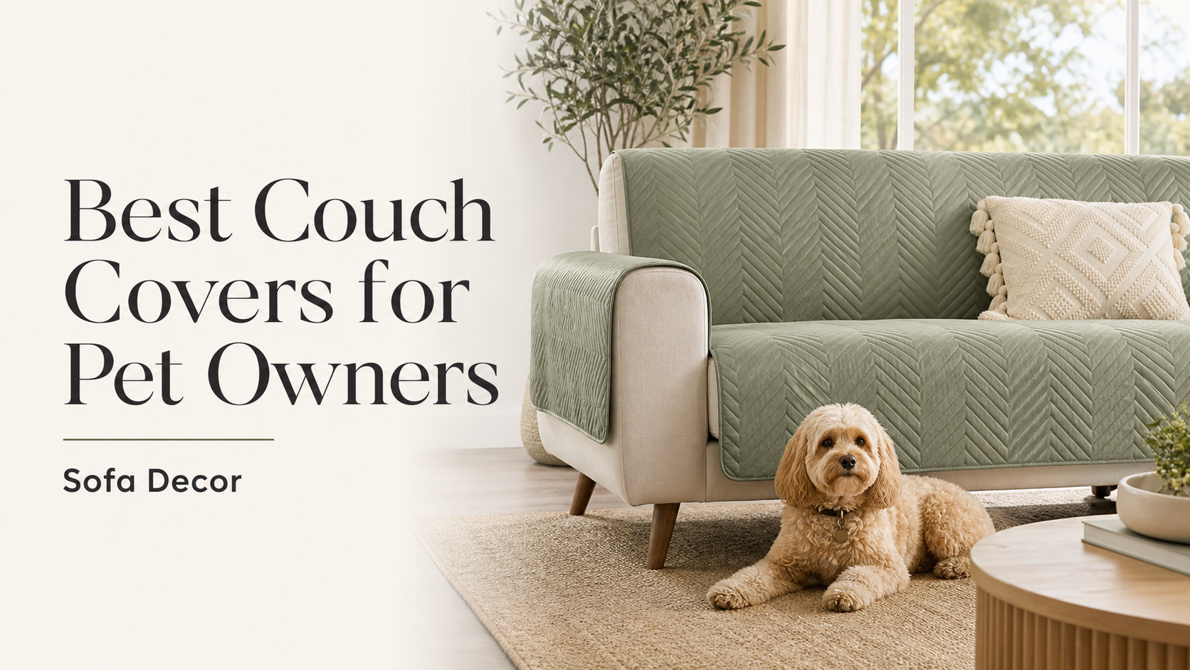 Best couch covers for pet owners - Sofa Decor water resistant sofa cover guide