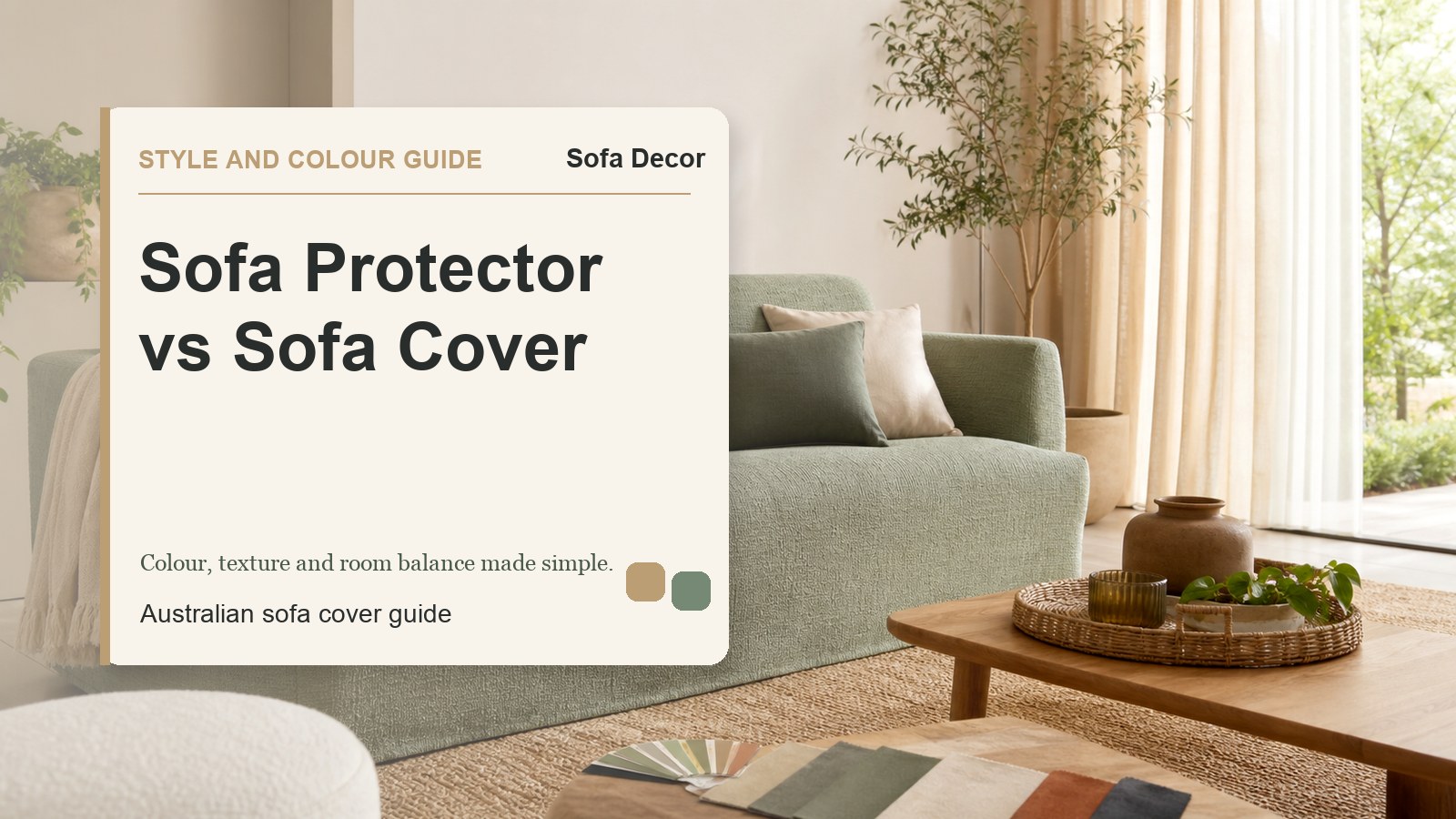 Sofa Protector vs Sofa Cover - Sofa Decor Australia editorial guide image
