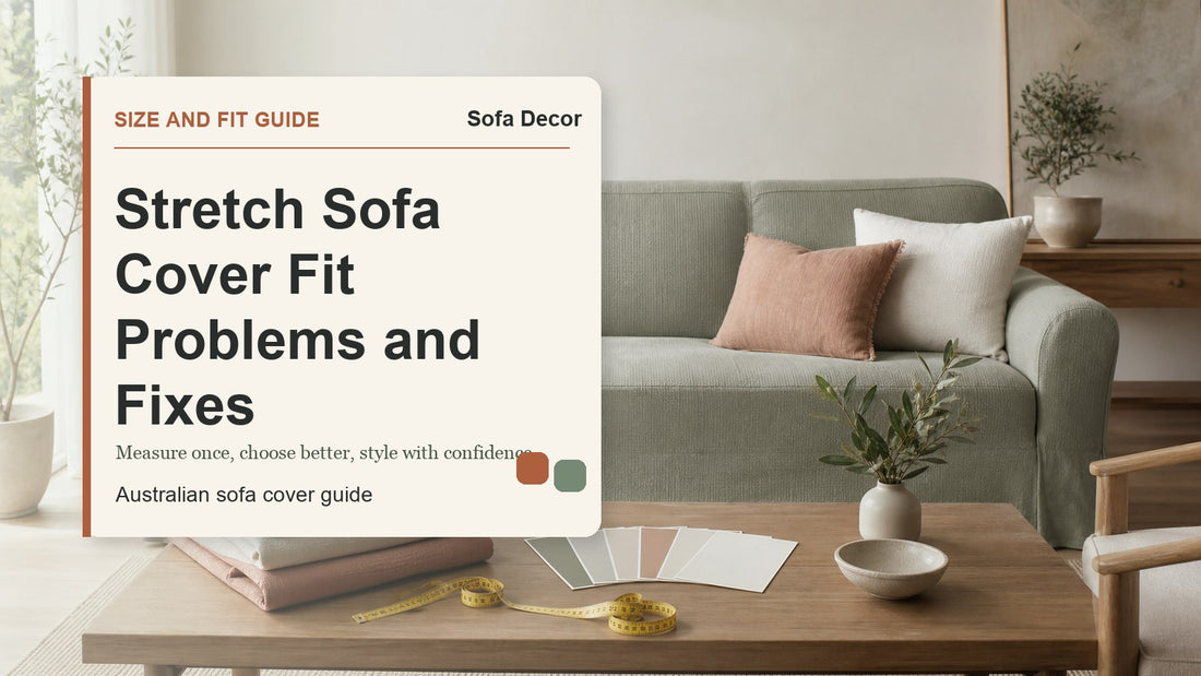 Stretch Sofa Cover Fit Problems and Fixes - Sofa Decor Australia editorial guide image