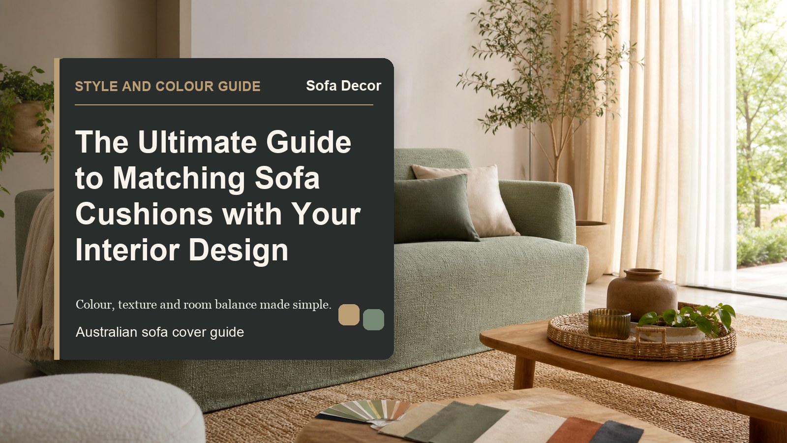 The Ultimate Guide to Matching Sofa Cushions with Your Interior Design - Sofa Decor Australia editorial guide image