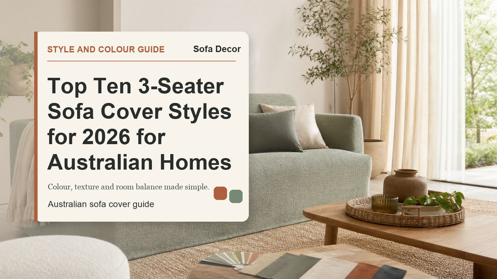 Top Ten 3-Seater Sofa Cover Styles for 2026 for Australian Homes - Sofa Decor Australia editorial guide image