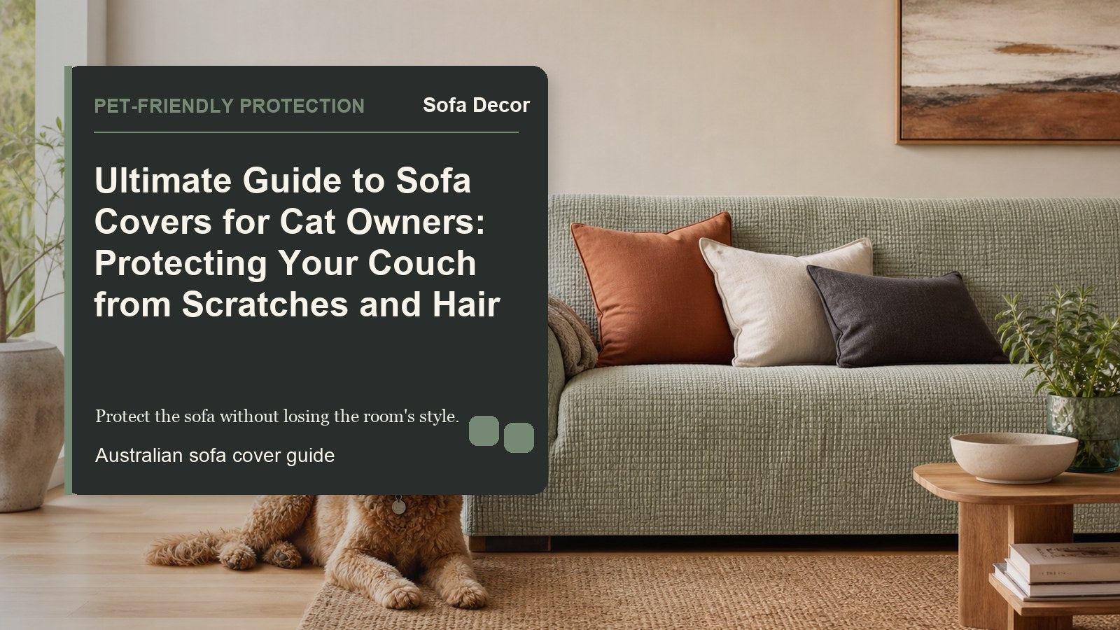 Ultimate Guide to Sofa Covers for Cat Owners: Protecting Your Couch from Scratches and Hair - Sofa Decor Australia editorial guide image