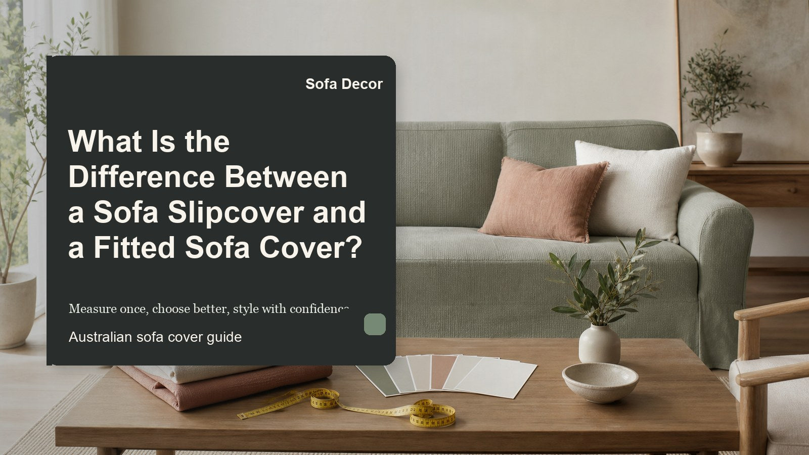 What Is the Difference Between a Sofa Slipcover and a Fitted Sofa Cover? - Sofa Decor Australia editorial guide image