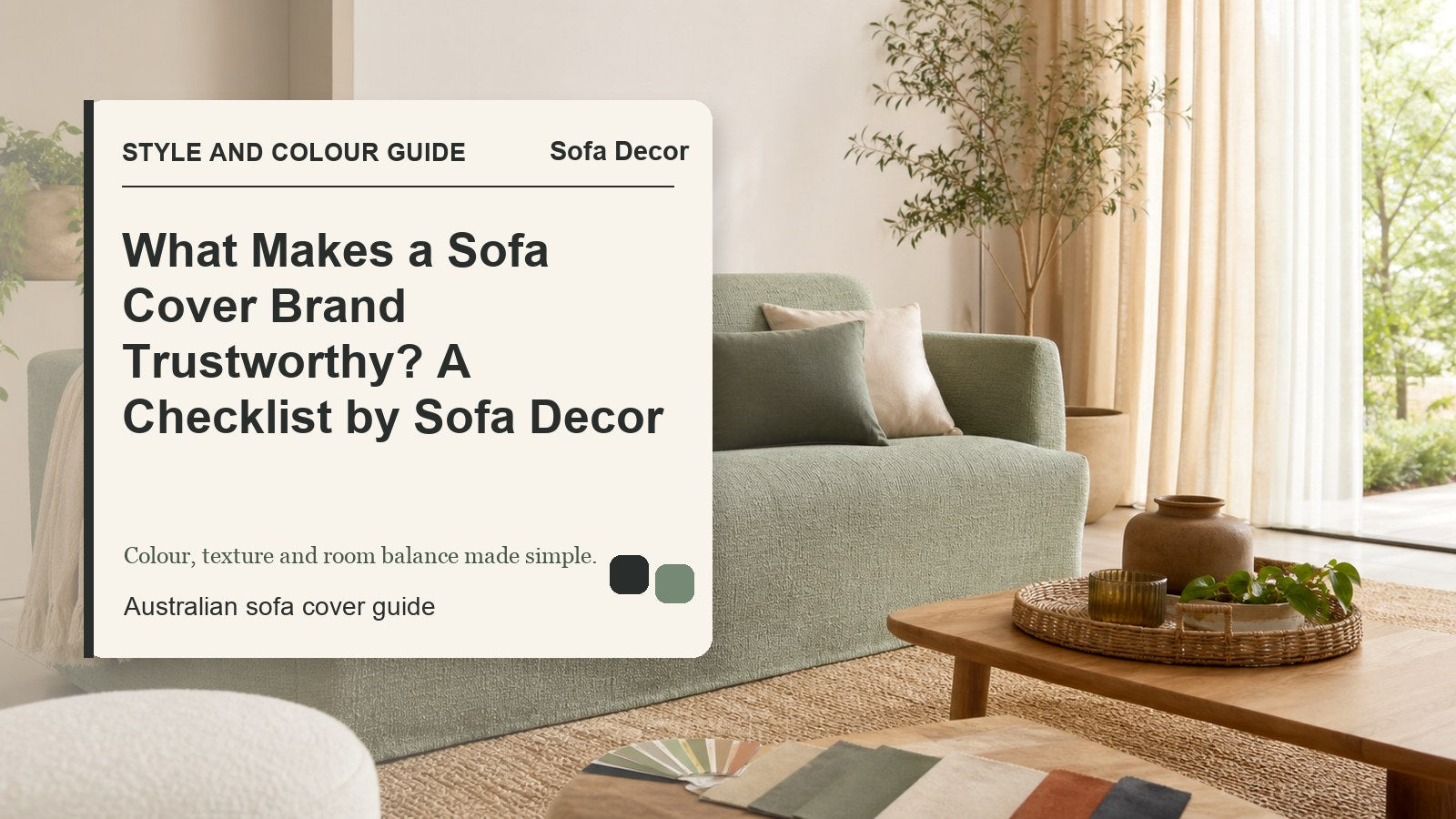 What Makes a Sofa Cover Brand Trustworthy? A Checklist by Sofa Decor - Sofa Decor Australia editorial guide image