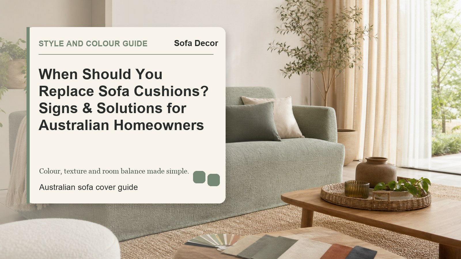 When Should You Replace Sofa Cushions? Signs & Solutions for Australian Homeowners - Sofa Decor Australia editorial guide image