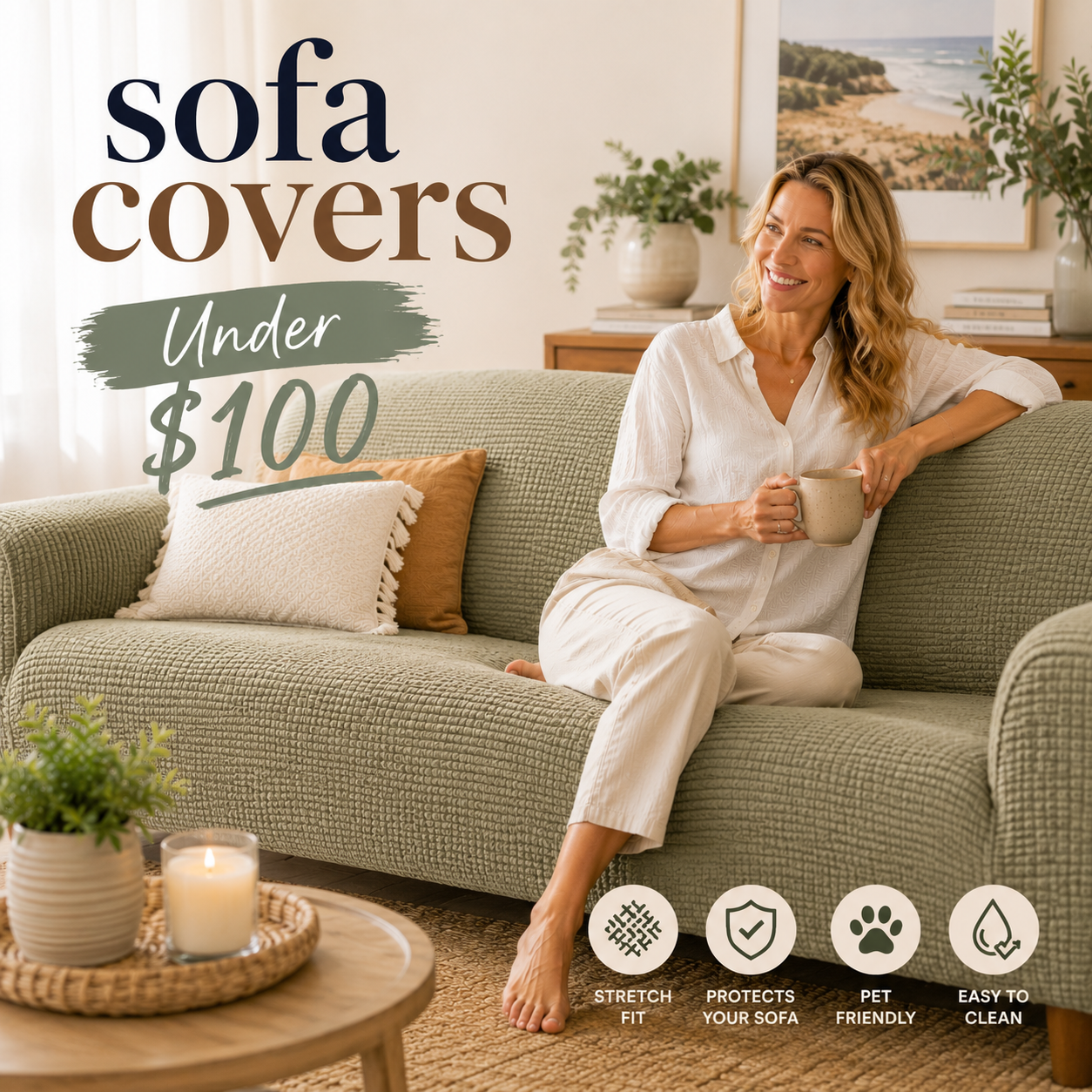 Sofa Decor Sofa Covers collection - sofa covers styled for Australian lounge rooms