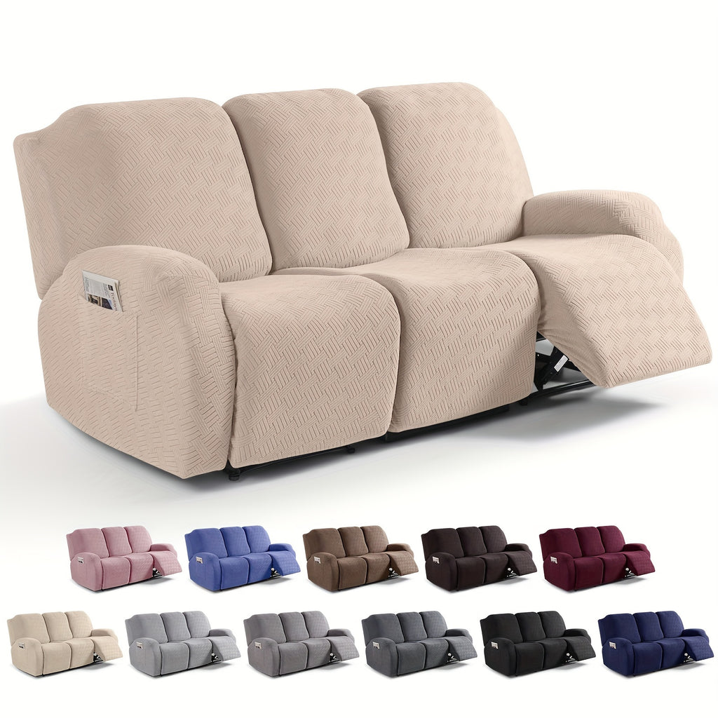 Sofa Decor Greyson Jacquard Recliner Cover - in black - pet friendly jacquard - product image 25 - for Australian sofas