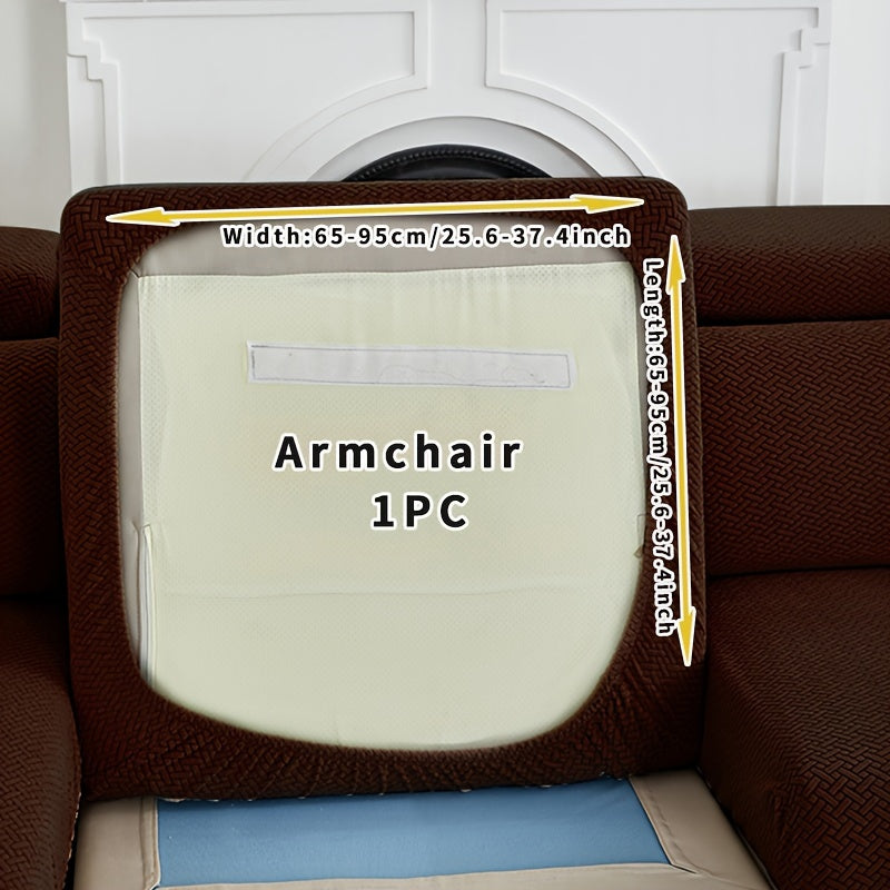 Ashford dark brown single cushion cover shown from underneath with an elasticated opening
