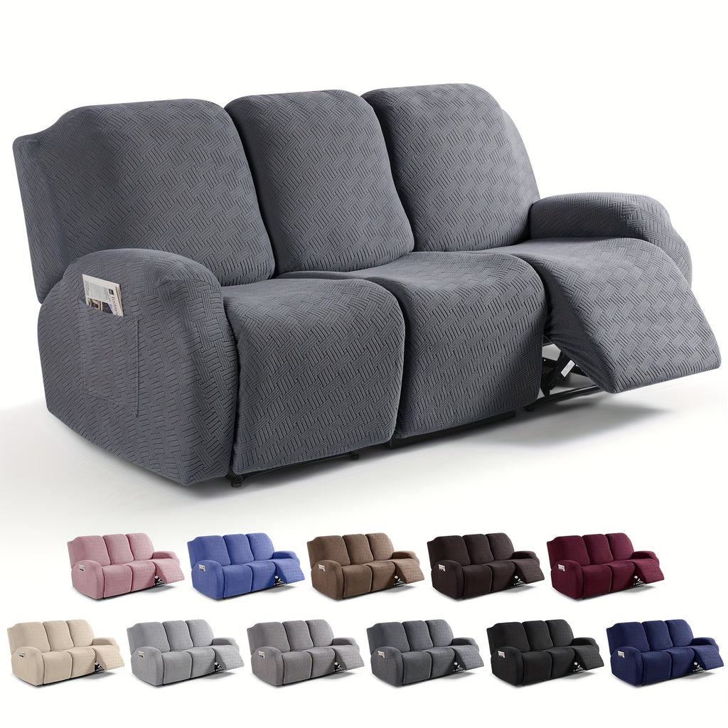 Sofa Decor Greyson Jacquard Recliner Cover - in black - pet friendly jacquard - product image 13 - for Australian sofas