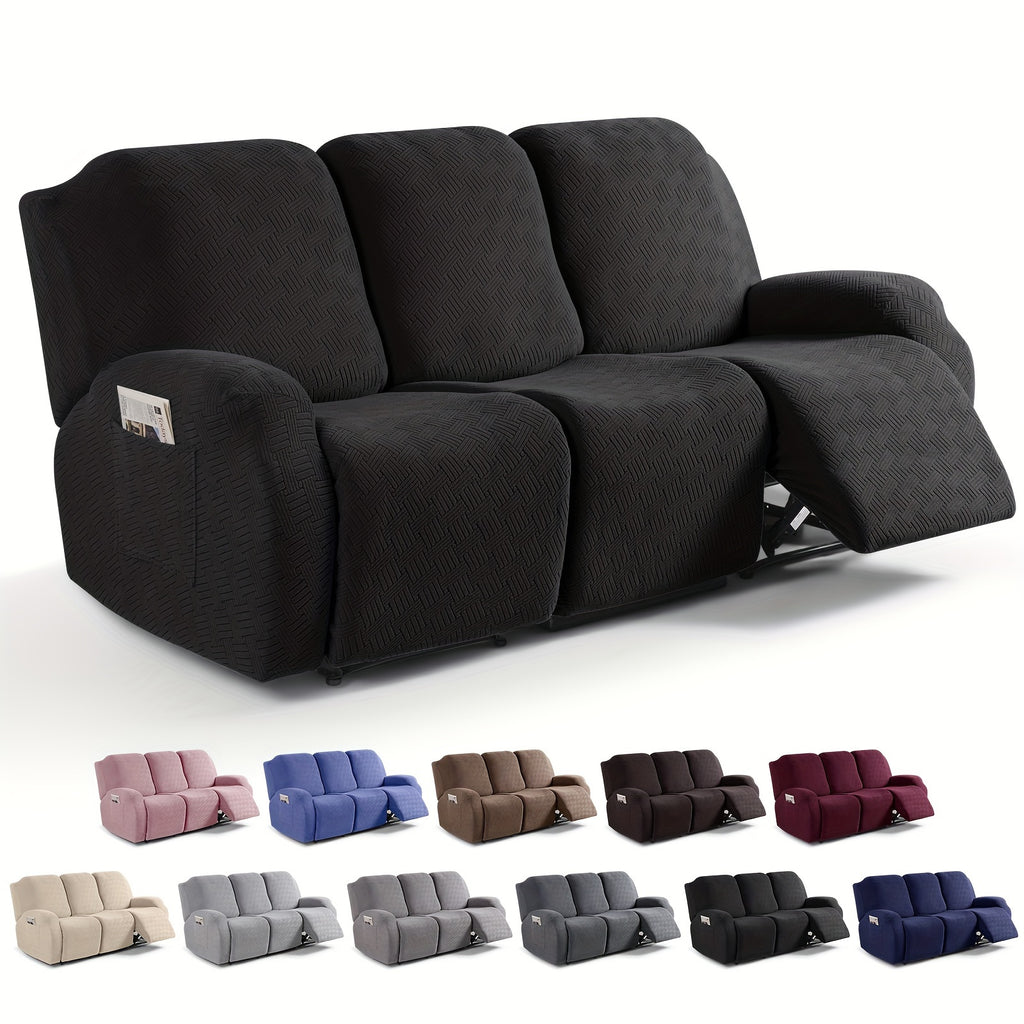 Sofa Decor Greyson Jacquard Recliner Cover - in black - pet friendly jacquard - product image 28 - for Australian sofas
