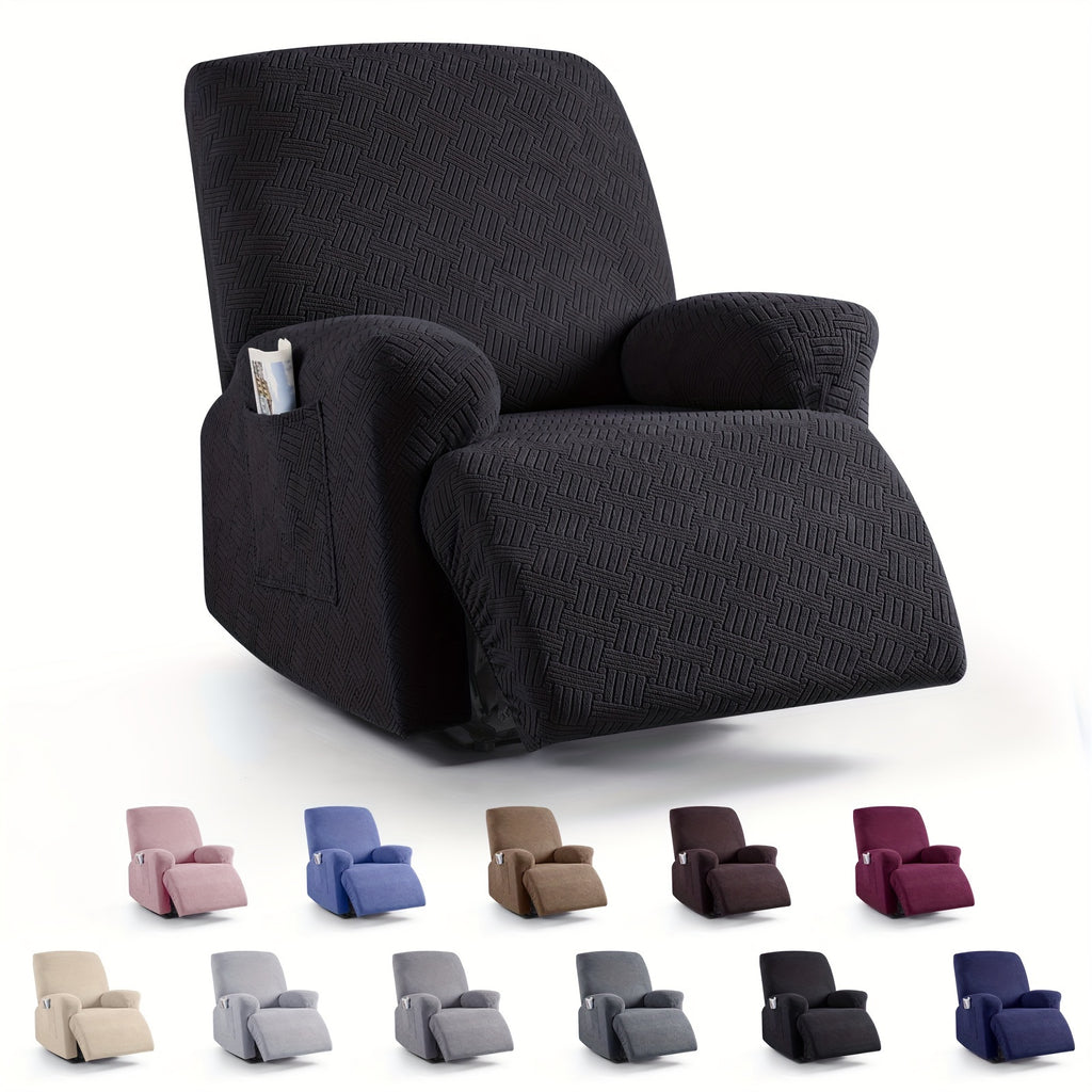 Sofa Decor Greyson Jacquard Recliner Cover - in black - pet friendly jacquard - product image 26 - for Australian sofas