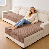 Plush Velvet Sofa Cushion Cover – Non-Slip Thickened Seat Protector for All Seasons