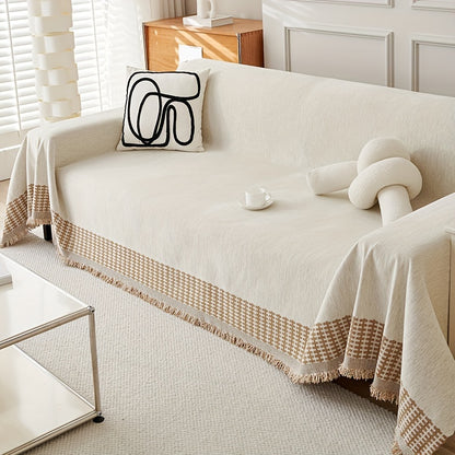 Close-up of stain-resistant fabric on elegant cosy sofa cover for Australian homes

