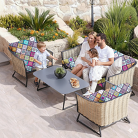 Outdoor Tropical Print Sofa Cushion Covers – Replacement Seat Covers for Individual Cushions