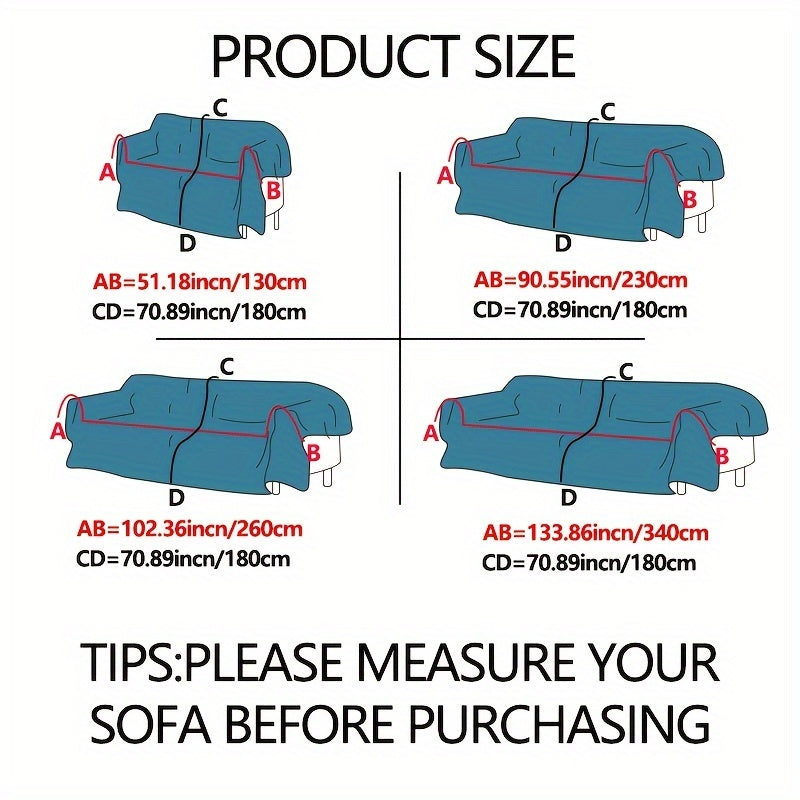 Pet-friendly chenille sofa protector

