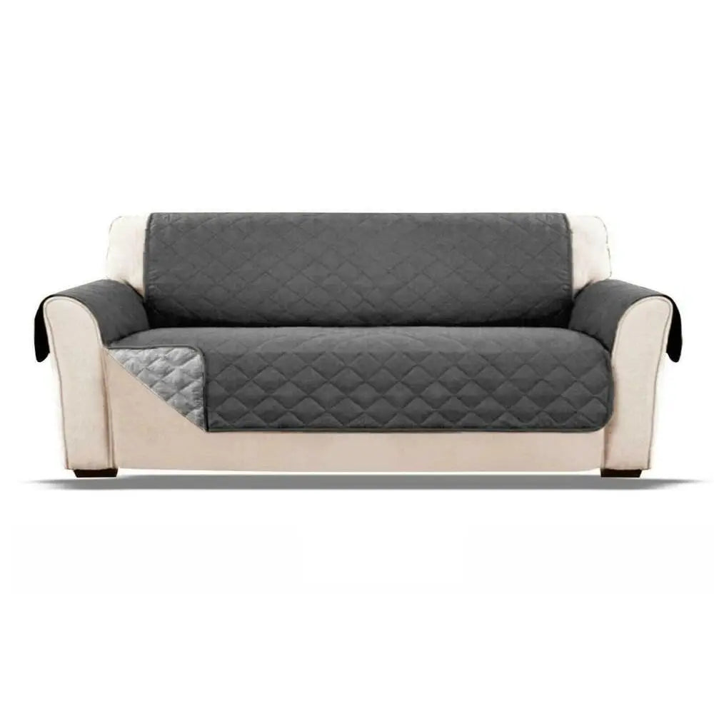 Waterproof Quilted Sofa Cover – Anti-Wear Pet & Kids Couch Protector for Recliners - brown / 1seat for Australian sofa styling