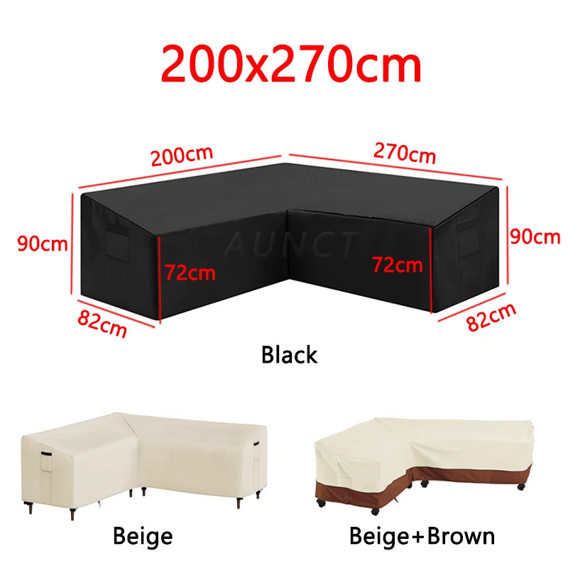 Sofa Decor Portsea L Shape Outdoor Sofa Cover - in beige 250x250cm - plush water resistant - product image 19 - for Australian sofas