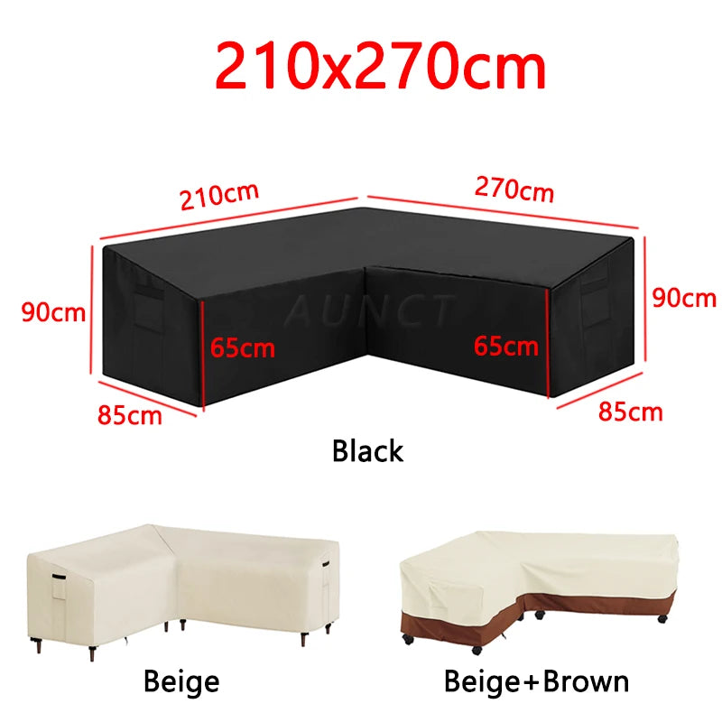 Sofa Decor Portsea L Shape Outdoor Sofa Cover - in beige 215x215cm - plush water resistant - product image 25 - for Australian sofas