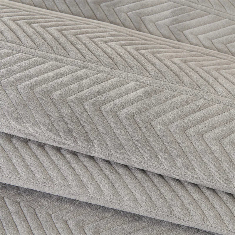 Sofa Decor Umbria Velvet Geometric Sofa Cover lifestyle product image for stretch sofa cover in Australia - A3 Gray / D 70x210cm 1pc