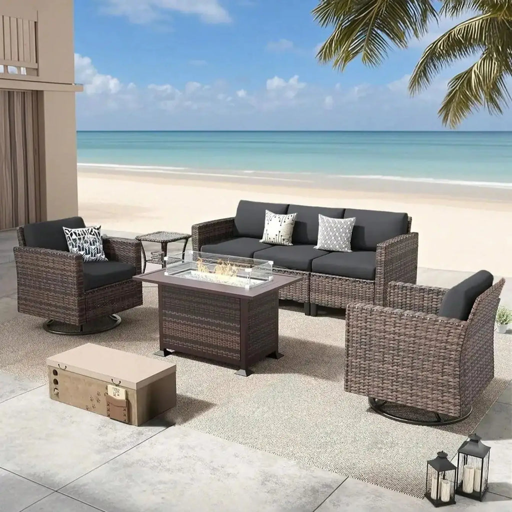 Tropical Print Sofa Cushion Covers – Colourful Seat Protectors for Indoor & Outdoor Living - black / S for Australian sofa styling