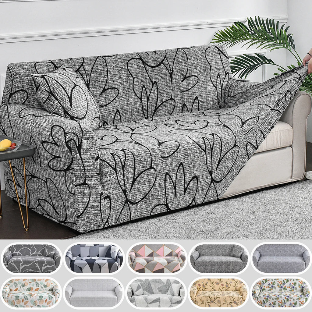 Floral Stretch Sofa Cover – Elastic All-Cover Couch Protector for Living Rooms & Bedrooms - Color 14 / 1pc 2 Seater for Australian sofa styling