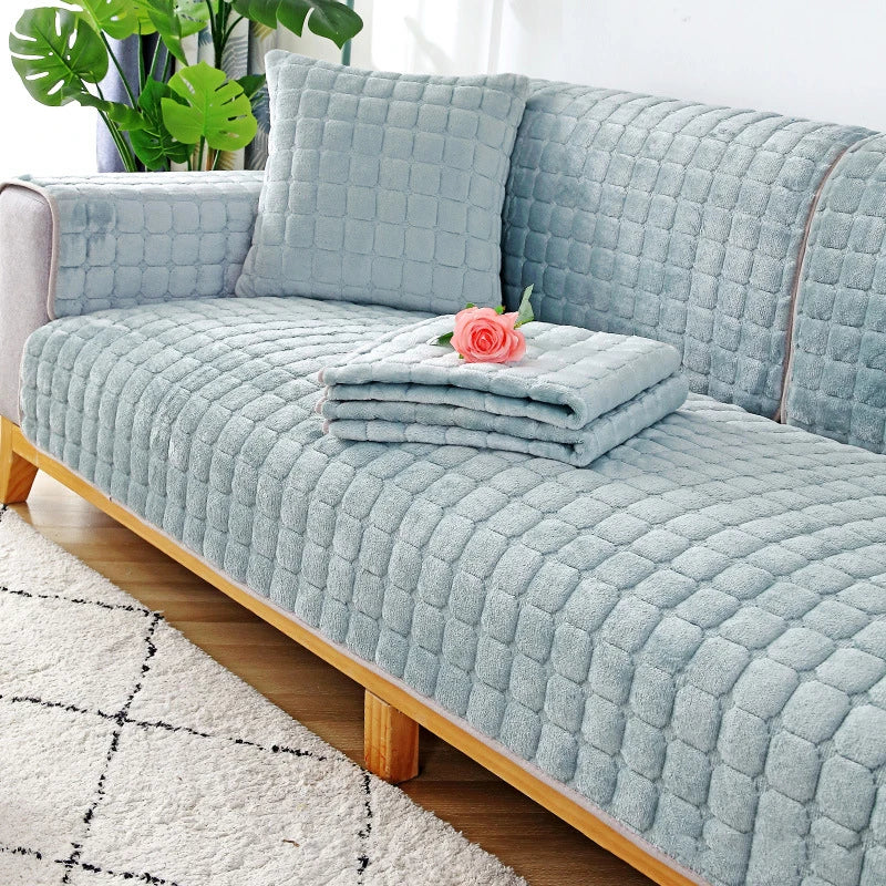 Sofa Decor Raine Plush Flannel Cushion Cover - in beige 90x180cm - plush - product image 10 - for Australian sofas