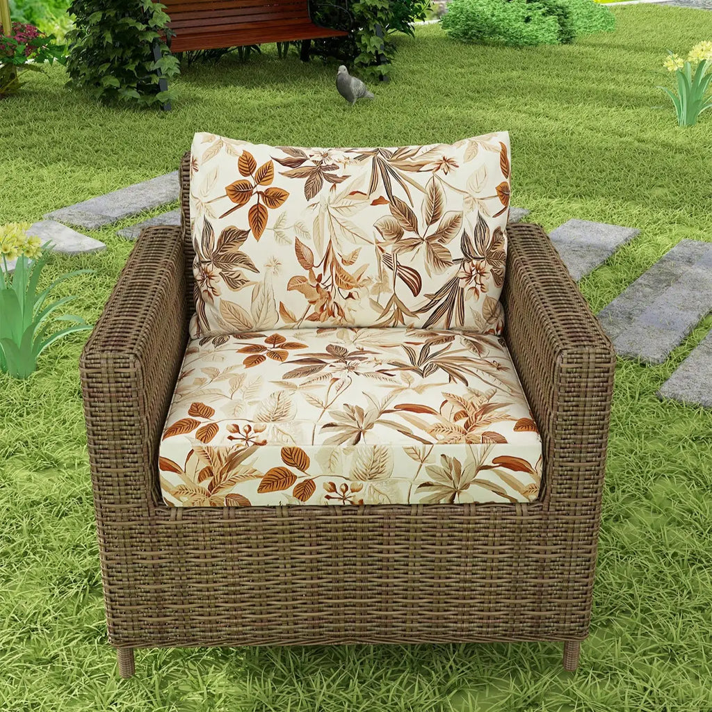 Tropical Print Sofa Cushion Covers – Colourful Replacement Seat Covers for Indoor & Outdoor - COLOR1 / S for Australian sofa styling