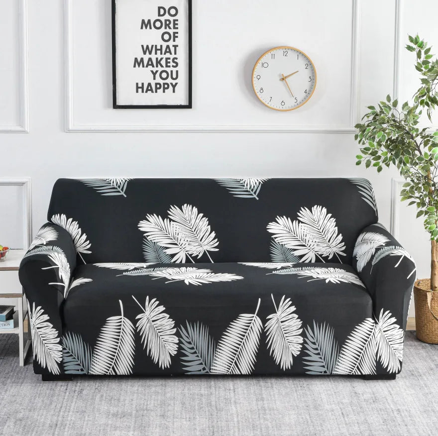 Floral Stretch Sofa Cover – Elastic All-Cover Couch Protector for Living Rooms & Bedrooms - Color 21 / 1pc 2 Seater for Australian sofa styling