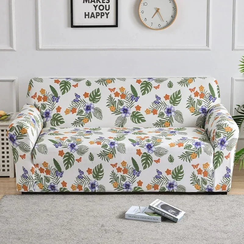 Sofa Decor Celeste Floral Stretch Sofa Cover lifestyle product image for stretch sofa cover in Australia - 17 colour, 1 size