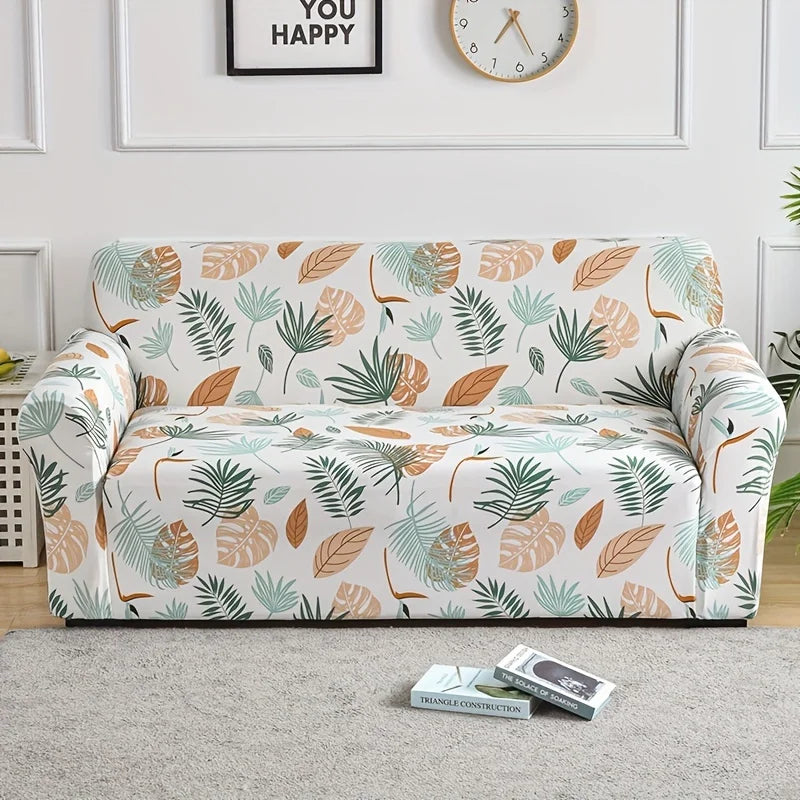 Floral Stretch Sofa Cover – Elastic All-Cover Couch Protector for Living Rooms & Bedrooms - Color 11 / 1pc Single seat for Australian sofa styling