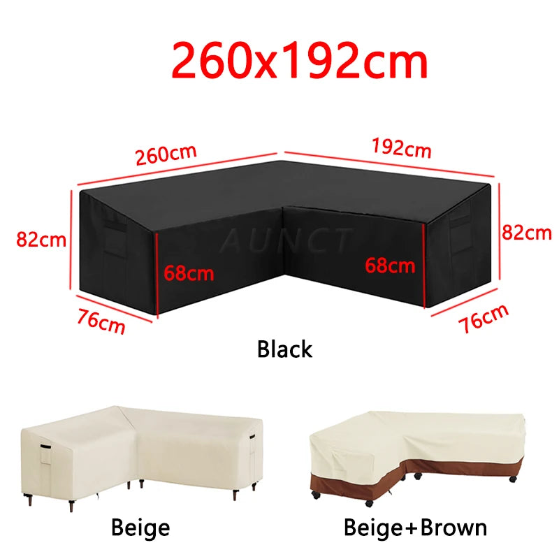 Sofa Decor Portsea L Shape Outdoor Sofa Cover - in beige 270x270cm - plush water resistant - product image 21 - for Australian sofas