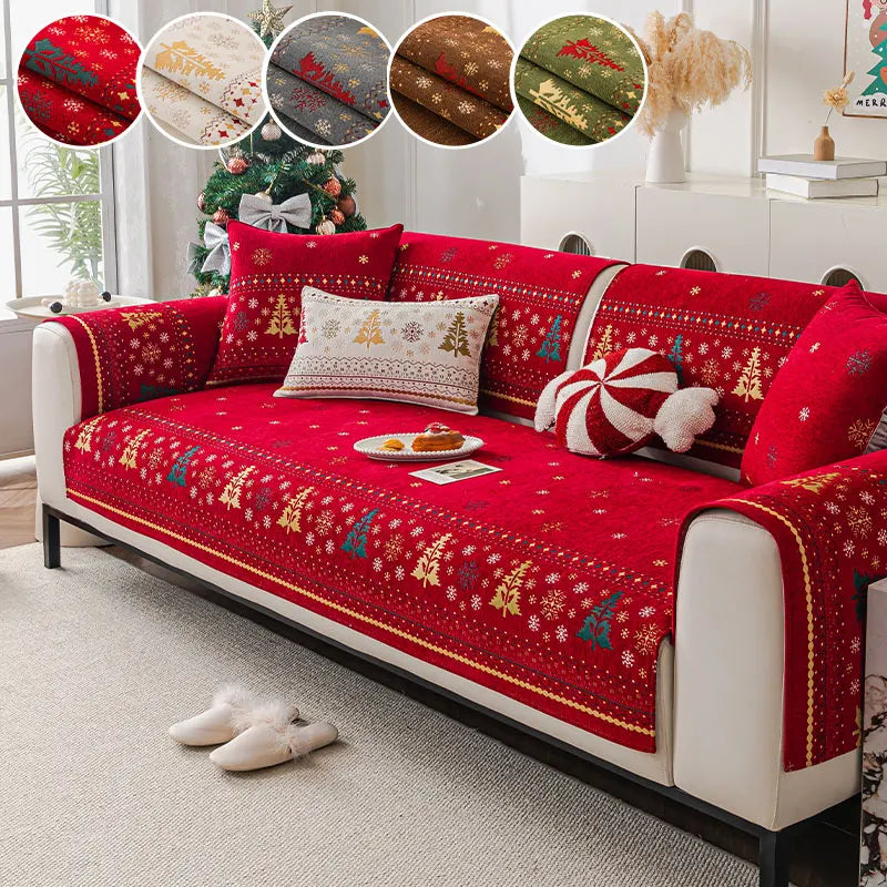 Sofa Decor Noel Festive Chenille Cushion Cover - in white 45X45cm - chenille - product image 8 - for Australian sofas