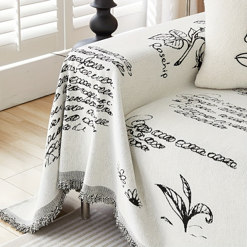 Stylish all-season couch cover

