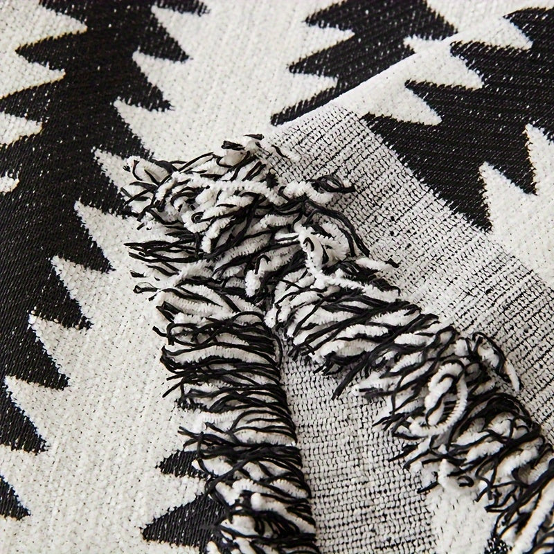 Tasselled sofa cover perfect for pets

