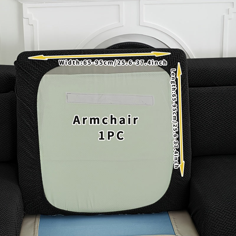 Ashford black single cushion cover shown from underneath with an elasticated opening