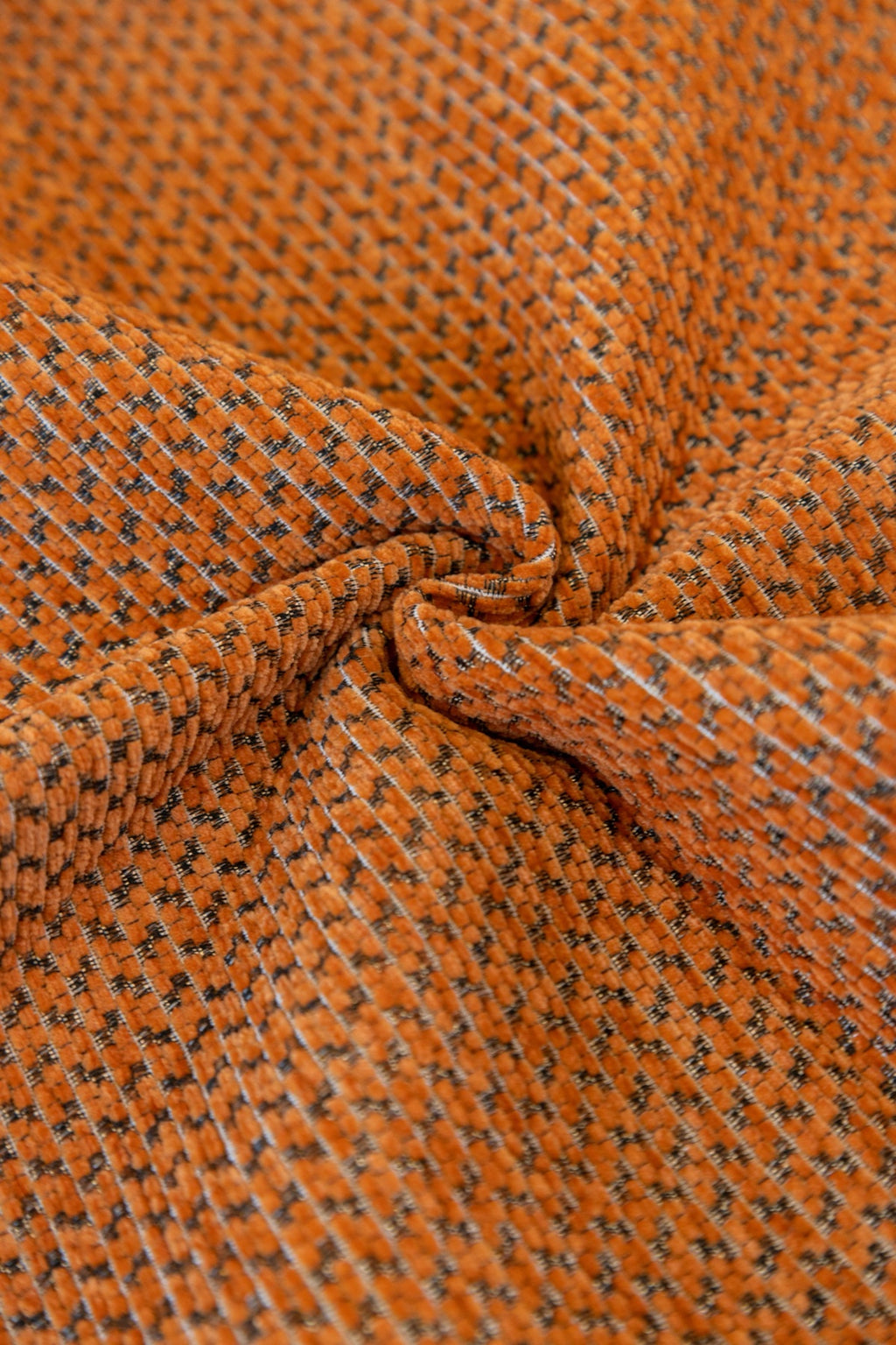 Sofa Decor Alessia Woven Chenille Sofa Seat Cover in Burnt Orange - detail image for chenille sofa cover pieces in Australia