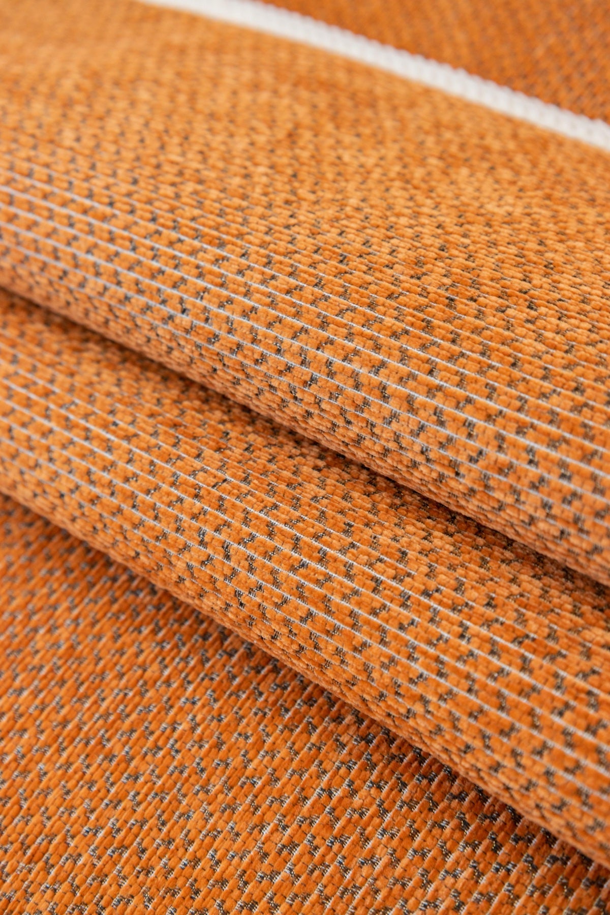 Sofa Decor Alessia Woven Chenille Sofa Seat Cover in Burnt Orange - detail image for chenille sofa cover pieces in Australia