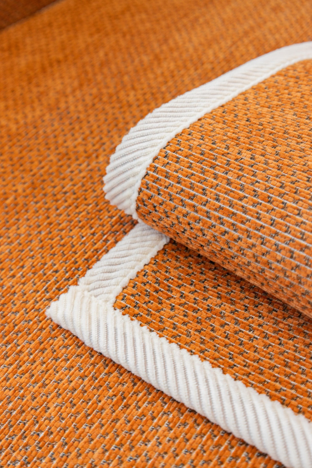 Sofa Decor Alessia Woven Chenille Sofa Seat Cover in Burnt Orange - detail image for chenille sofa cover pieces in Australia