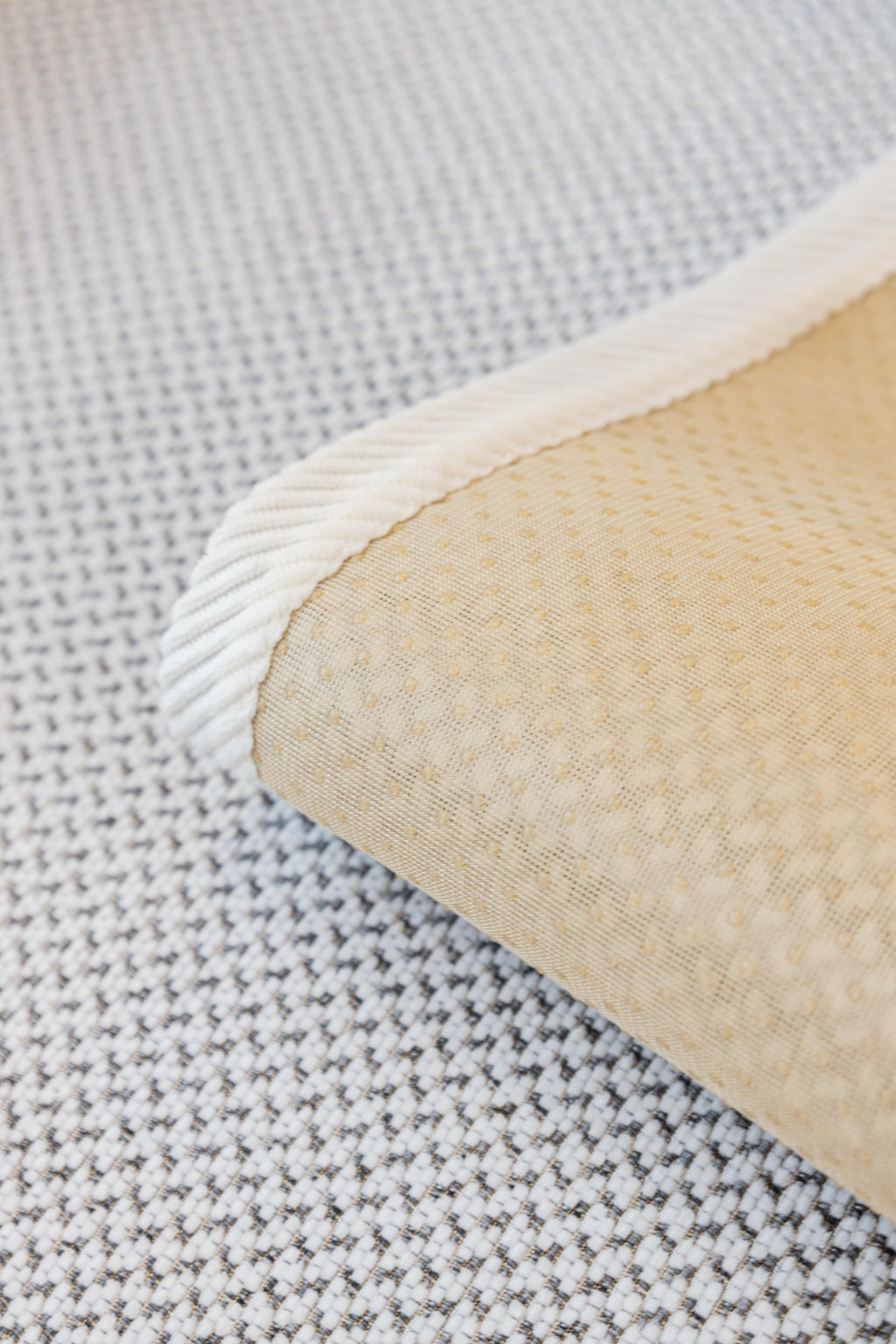Sofa Decor Alessia Woven Chenille Sofa Seat Cover in Ivory Grey - detail image for chenille sofa cover pieces in Australia