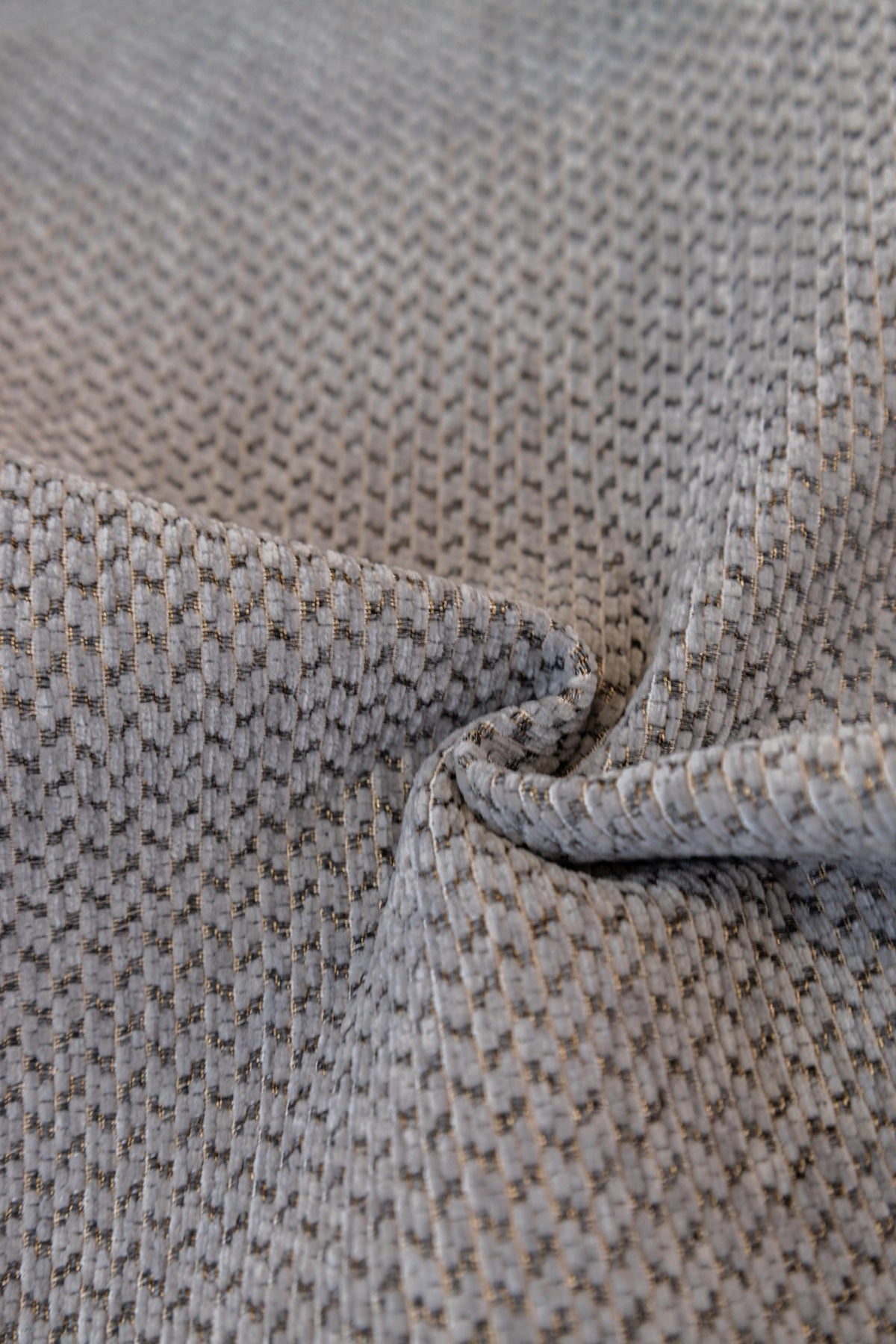 Sofa Decor Alessia Woven Chenille Sofa Seat Cover in Silver Grey - detail image for chenille sofa cover pieces in Australia