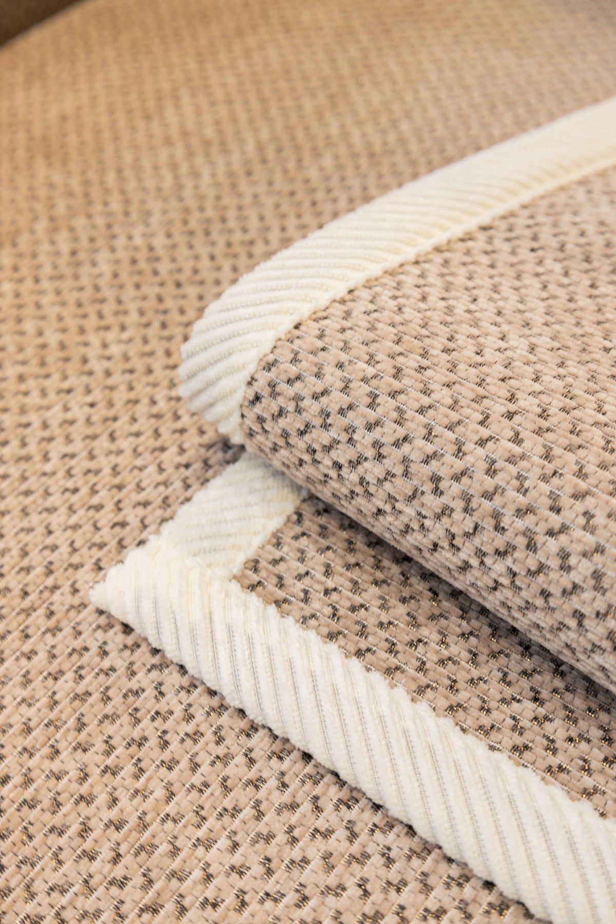 Sofa Decor Alessia Woven Chenille Sofa Seat Cover in Warm Beige - detail image for chenille sofa cover pieces in Australia