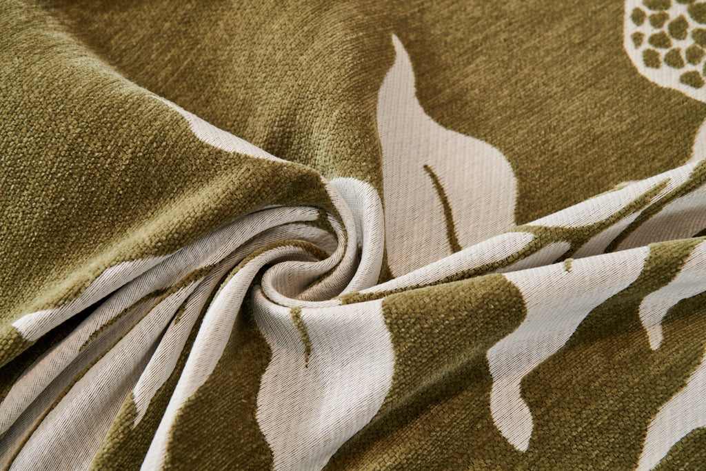 Sofa Decor Amalfi Palm Jacquard Sofa Throw Cover in Olive Palm - palm jacquard sofa throw cover fabric and edge detail in Australia, image 48